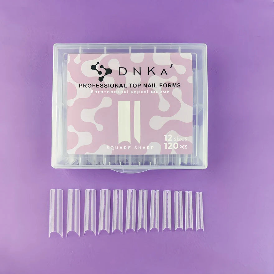 DNKA PROFESSIONAL TOP NAIL FORMS SQUARE SHARP 120pcs