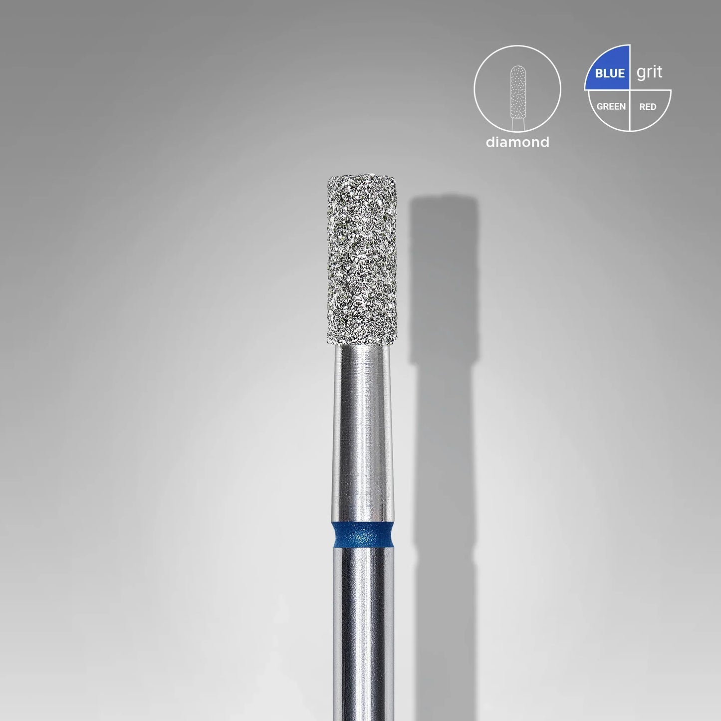 Fresa Diamantada Cilindro Azul Staleks Ø2,5mm