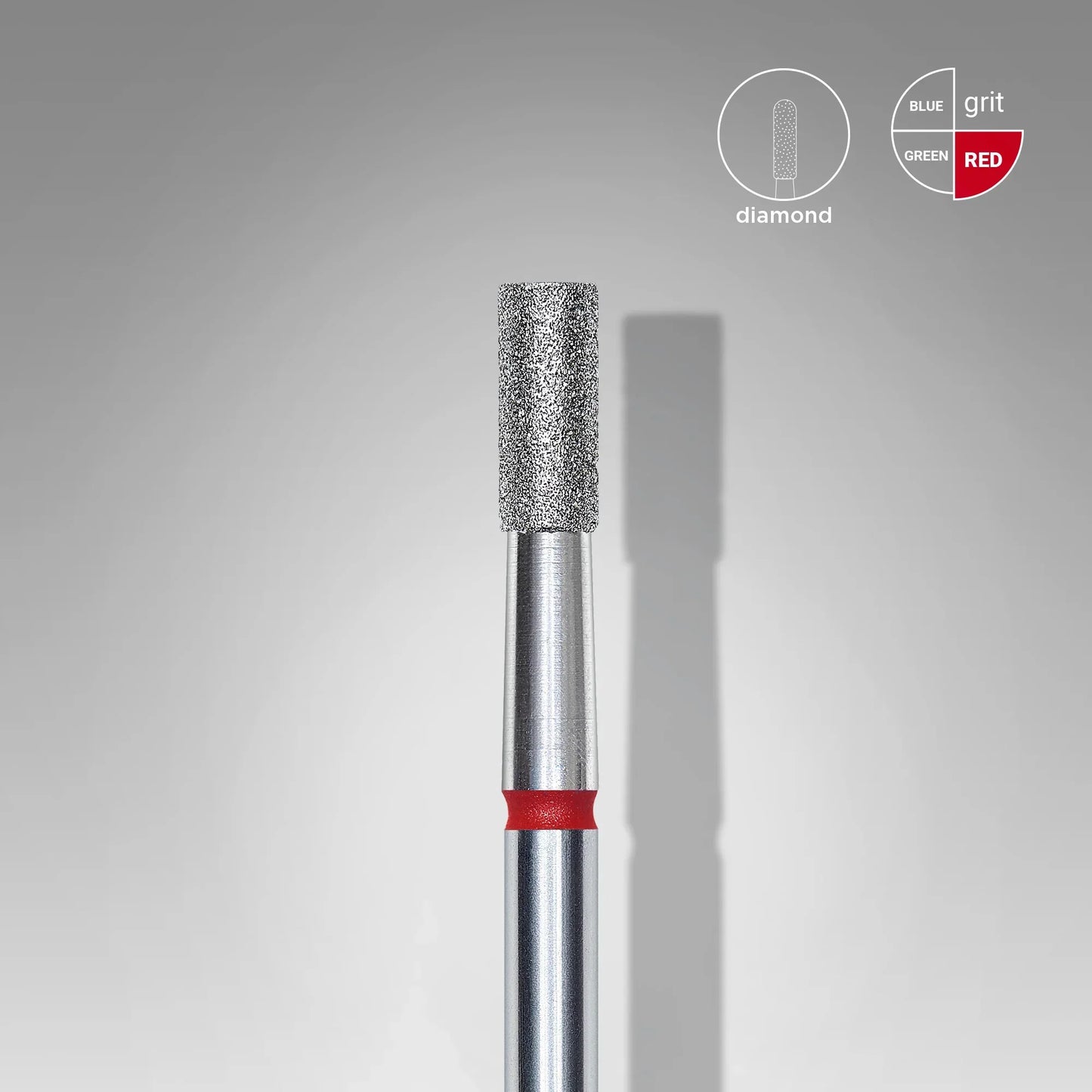 Fresa Diamantada Cilindro Roja Staleks Ø2,5mm