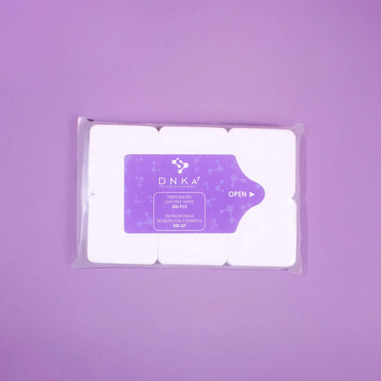 DNKA PERFORATED LINT FREE WIPES, 200 PCS