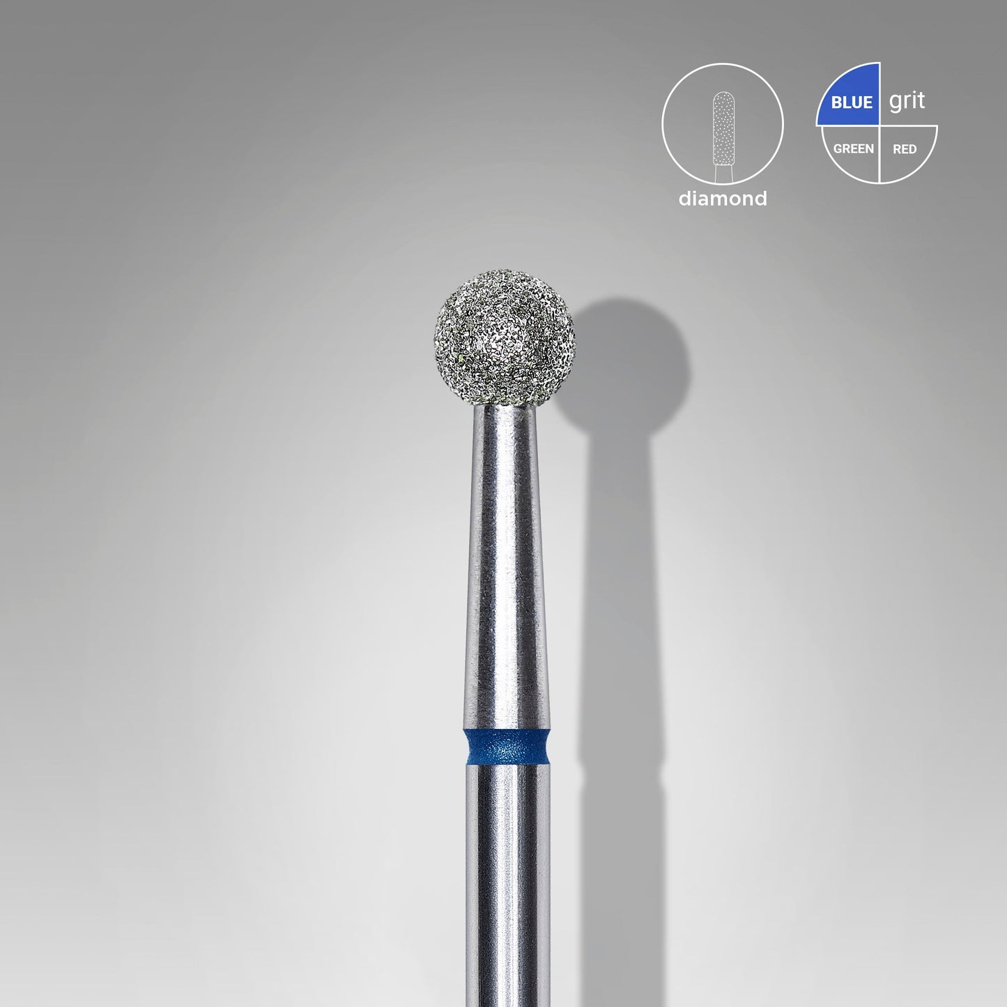 Fresa Diamantada Bola Azul Staleks Ø4mm