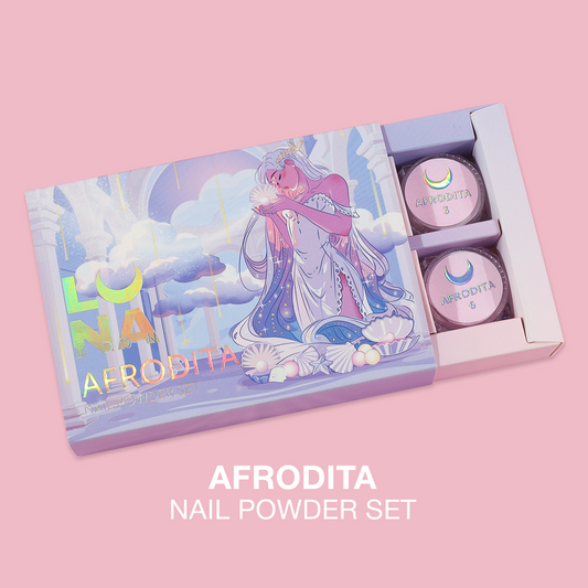 Luna Moon Afrodita Nail Powder Set 6pcs Set of 6pcs
