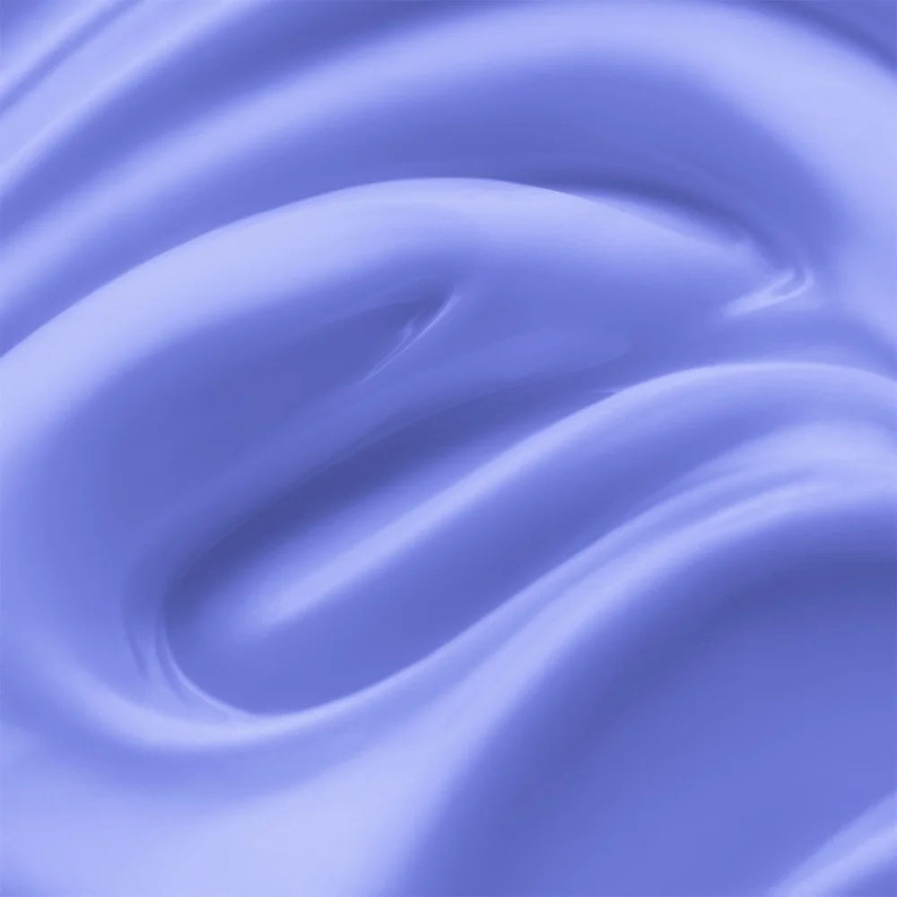 Textura del Builder Gel Cupio GELatto Curacao en azul lavanda al trabajarlo