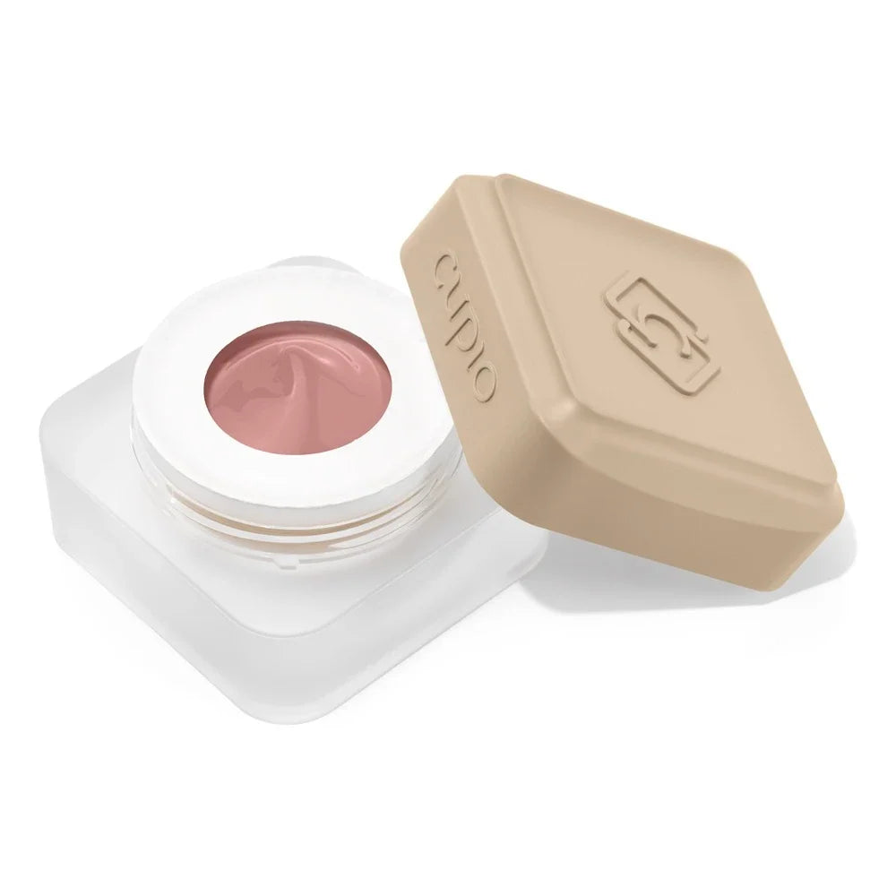 Tarro abierto del Builder Gel Cupio No Filing Cashmere Nude de 15 ml en nude rosado tostado
