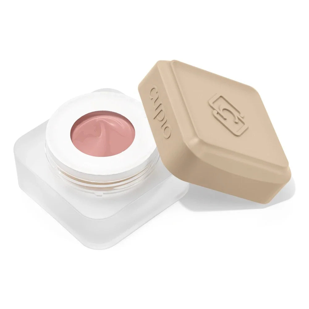 Tarro abierto del Builder Gel Cupio No Filing Dusty Peach de 15 ml en nude melocotón rosado