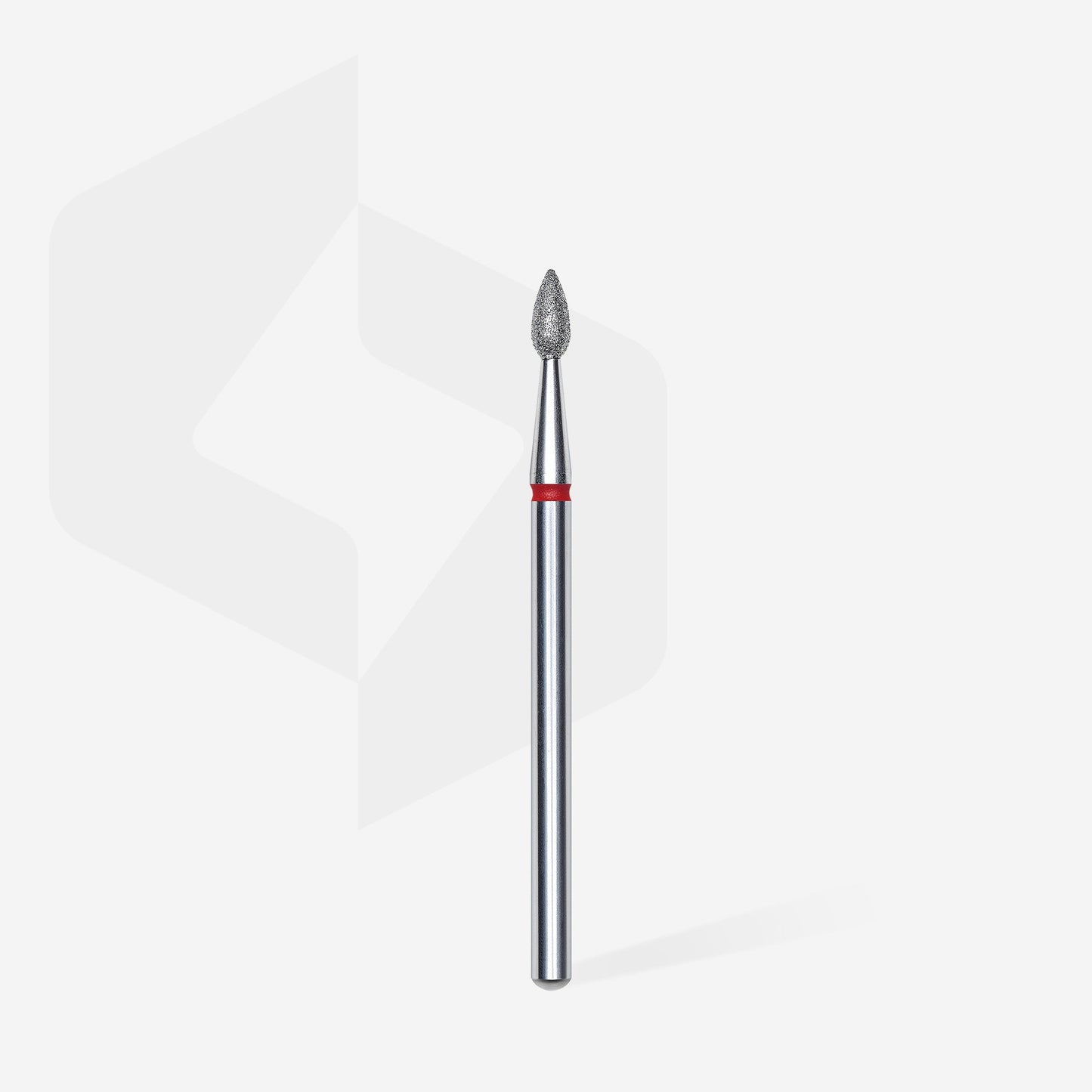 Staleks Fresa diamantada en forma de gota roja EXPERT diámetro 2,3 mm parte de trabajo 5 mm