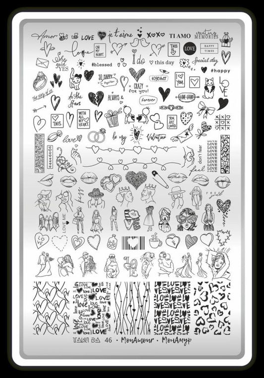 Placa de Stamping TakiDa N° 46 – con Hoja Demo