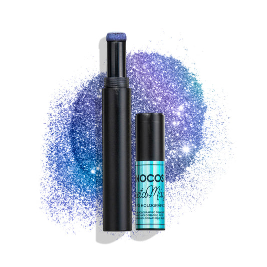 Inocos Caneta Mágica Polvo Holográfico Azul