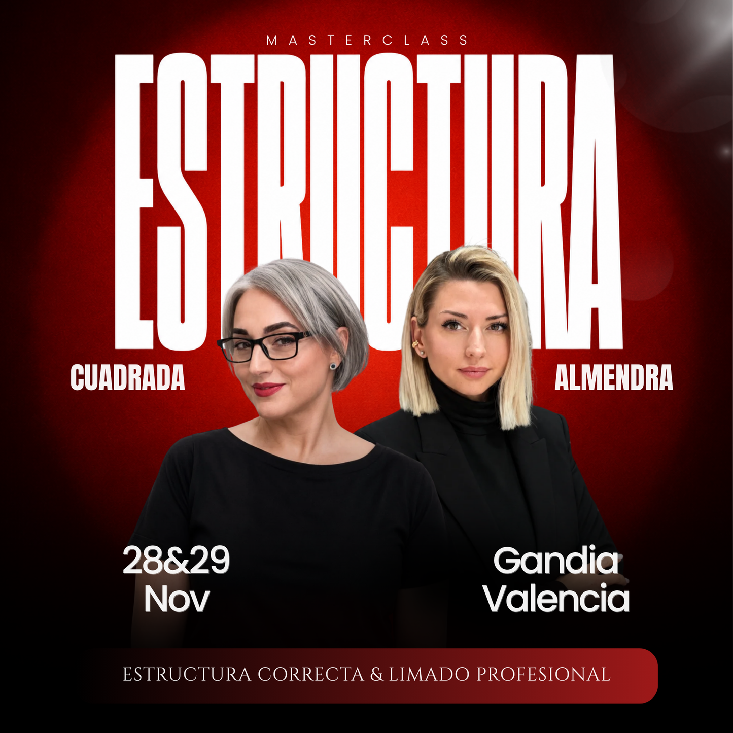Masterclass de Estructura Cuadrada y Almendra con Neus Gil y Carmen Gamero — 28 y 29 de noviembre, Gandía
