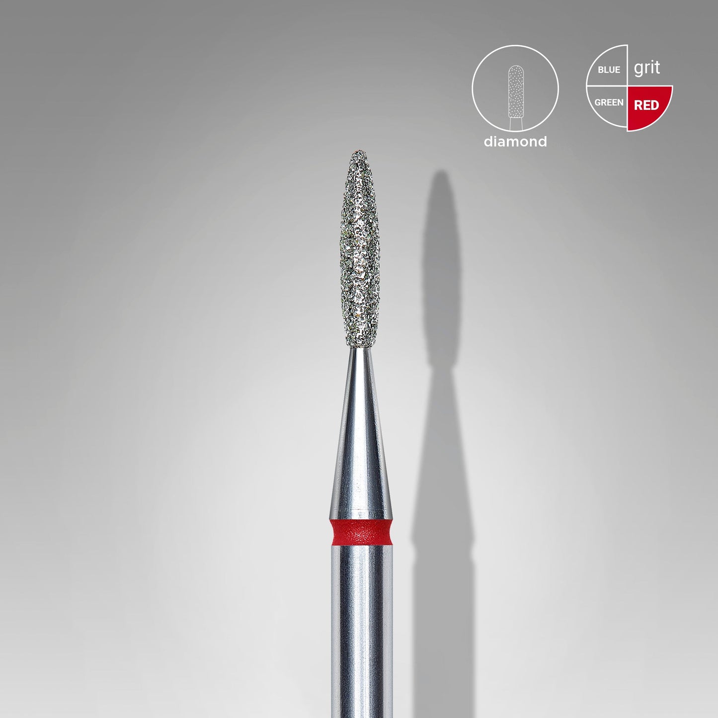 Fresa Diamantada Llama Roja Staleks Ø1,6mm