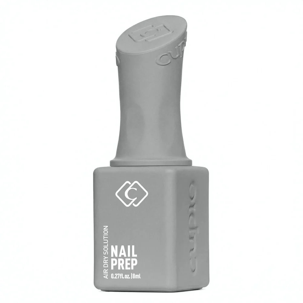 Deshidratador de uñas Cupio Nail Prep de 8 ml en frasco gris con la etiqueta Air Dry Solution