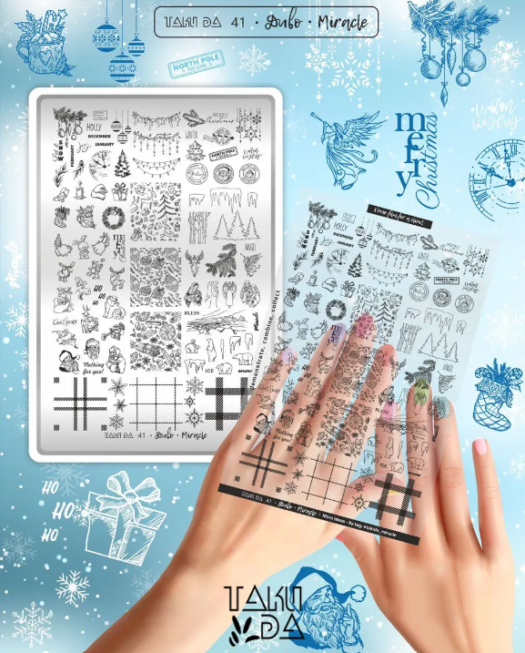 Placa de Stamping TakiDa N° 41 – con Hoja Demo
