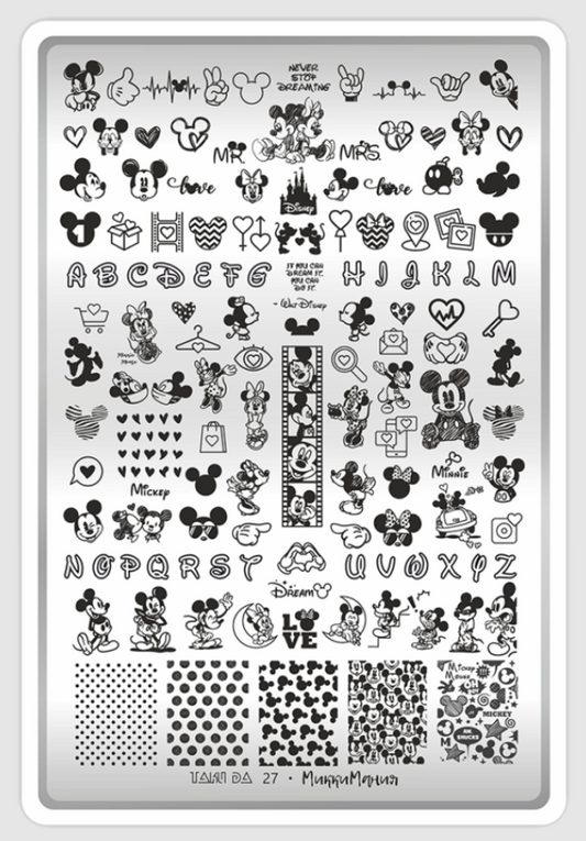 Placa de Stamping TakiDa N° 27 – con Hoja Demo