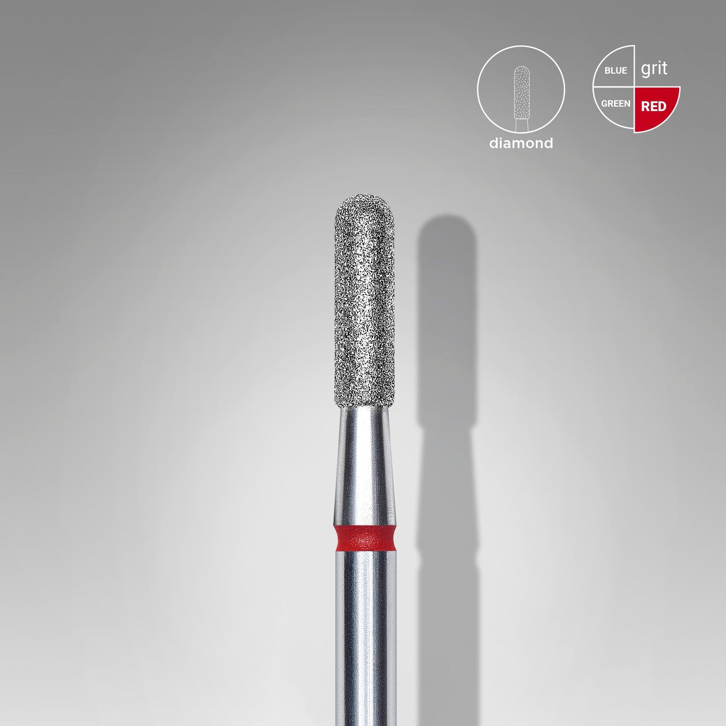 Fresa Diamantada Cilindro Roja Staleks Ø2,3mm