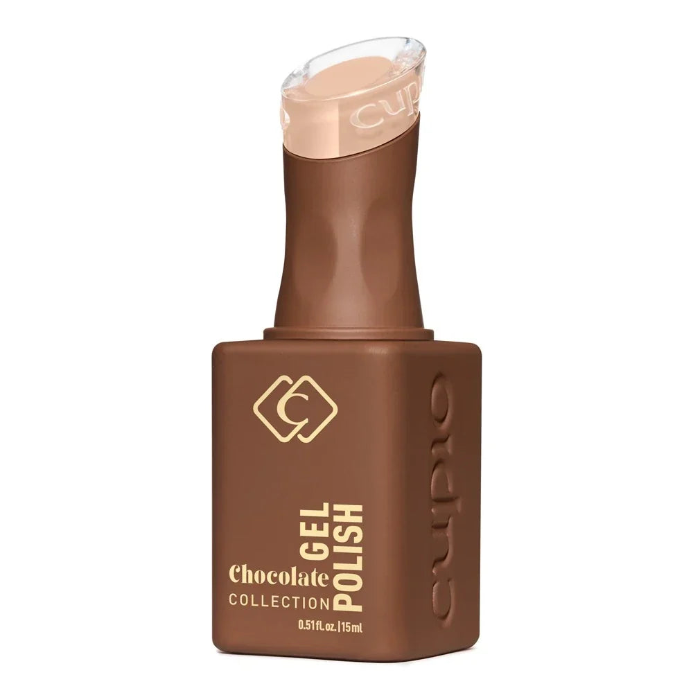 Frasco del esmalte semipermanente Cupio Chocolate Toffee Cream de 15 ml, colección Chocolate