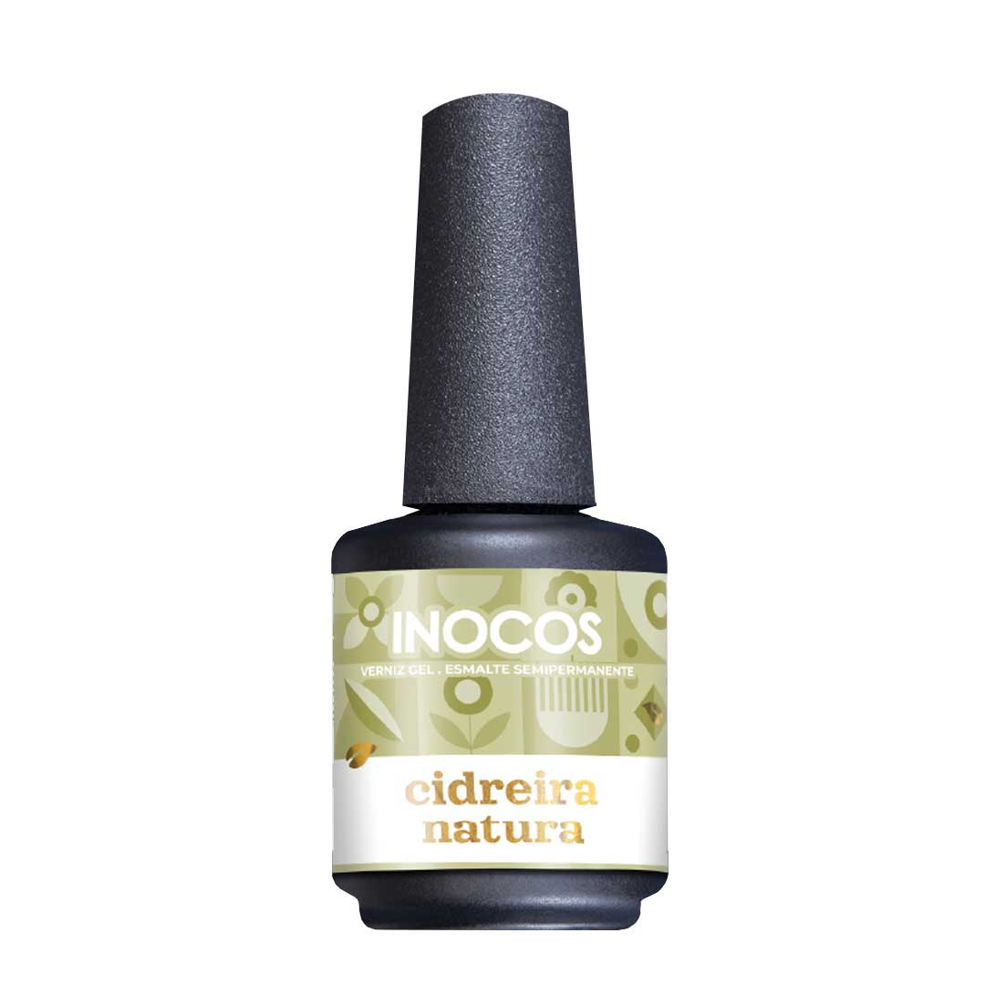 Frasco del esmalte semipermanente INOCOS Nt3 Cidreira Natura 15 ml, colección Natura Lovers Tea