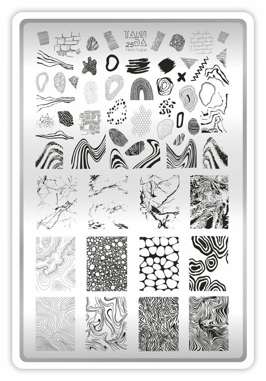 Placa de Stamping TakiDa N° 25 – con Hoja Demo