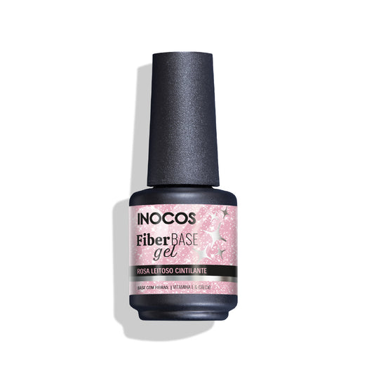Inocos Fiber Base C/vitam Rosa Lechoso Cintilante, 15ml