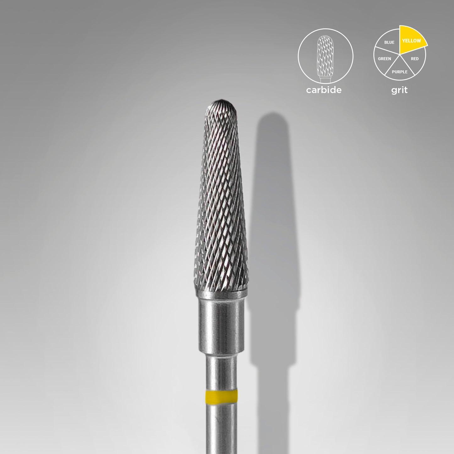 Fresa Carburo Frustum Amarillo Staleks Ø4mm