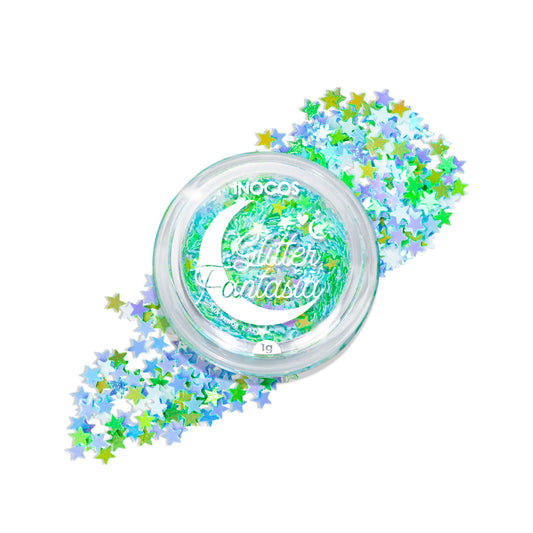 Inocos Glitter Fantasia Mix Verde E Azul, 1g