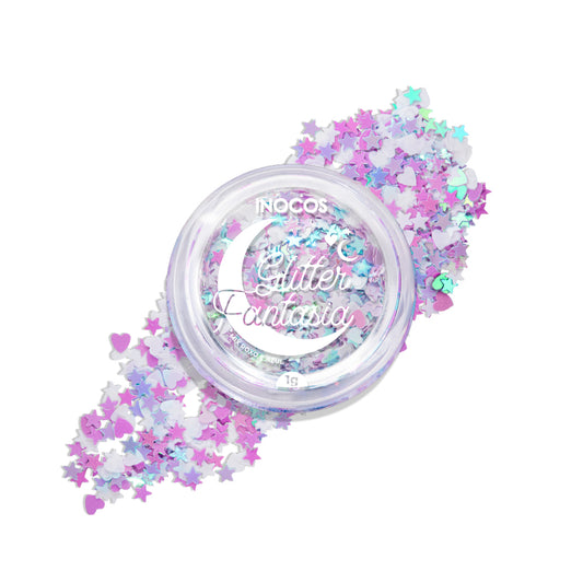Inocos Glitter Fantasia Mix Roxo E Azul, 1g