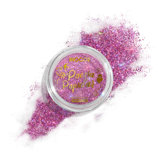 Inocos Glitter Solto 2 Em 1 Poesia Popular Rosa Holo, 3g