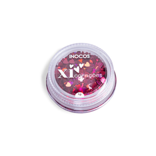 Inocos Glitter Xi-coração Rosa, 1g