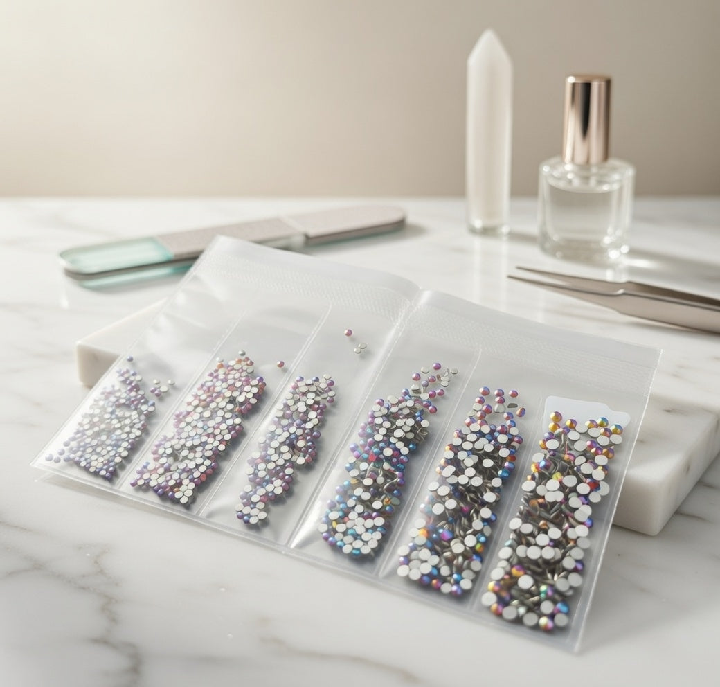 BSHOPNAILS Piedras 6 tamaños diamante aura