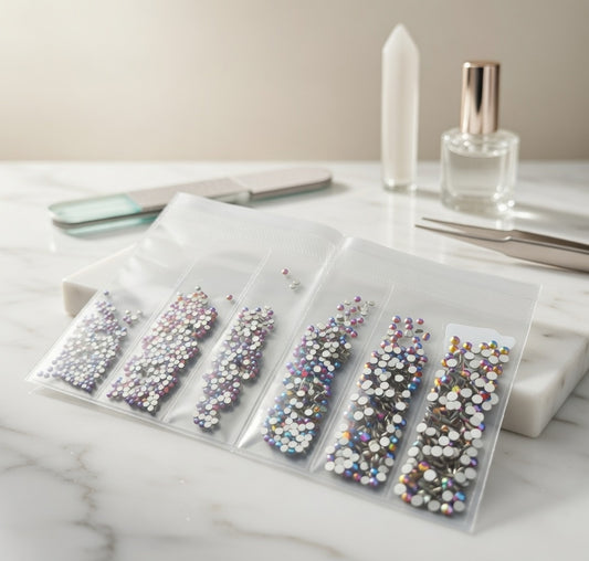 BSHOPNAILS Piedras 6 tamaños diamante aura