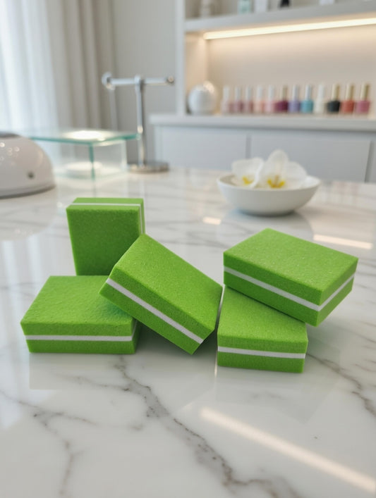 BSHOPNAILS Mini Buff Verde 50pcs