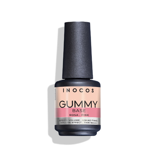 Inocos Esmalte Gel Gummy Base Rosa Claro, 15ml