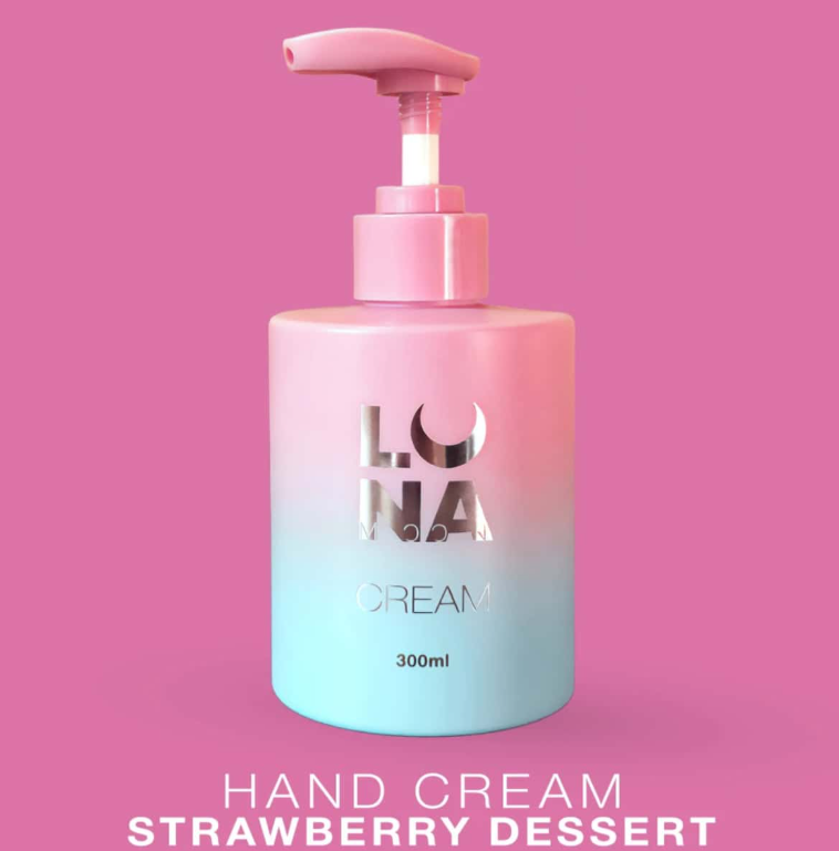 Crema de Manos Lunamoon de Fresa 300 ml - bshopnails - imagen del producto