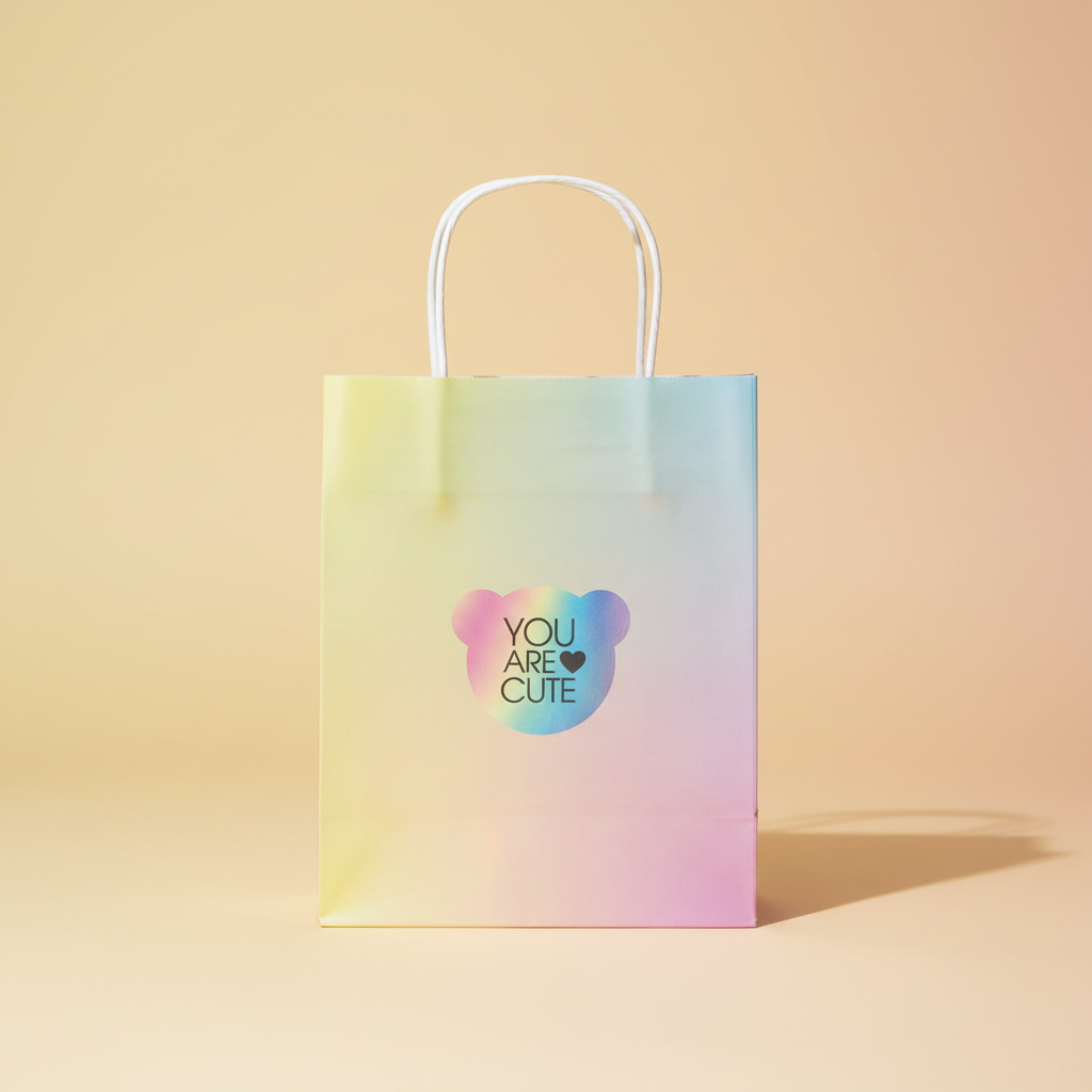 Bolsa de Compra You Are Cute - Fondo amarillo