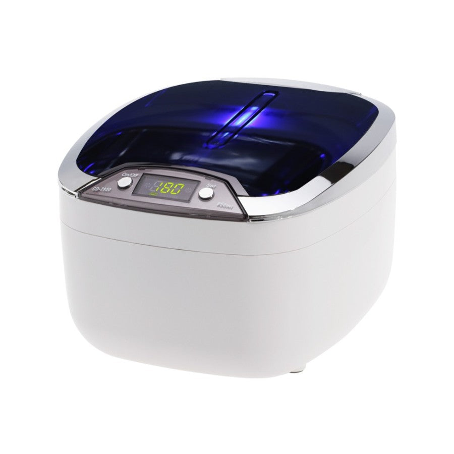 Limpiador ultrasonido Codyson CD-7920 850 ml blanco con tapa transparente y pantalla digital