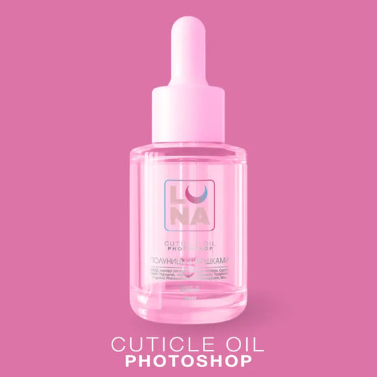 Aceite de Cutículas LUNAmoon Photoshop Fresa con Crema 30 ml