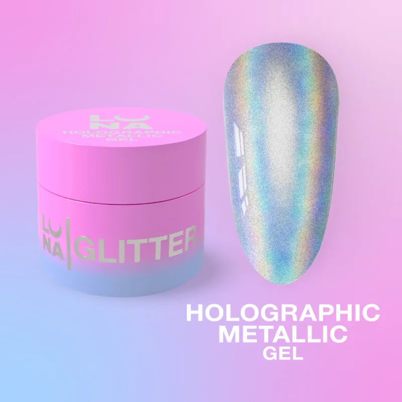 Holographic Metallic Gel LUNAmoon 5 ml – vista 3