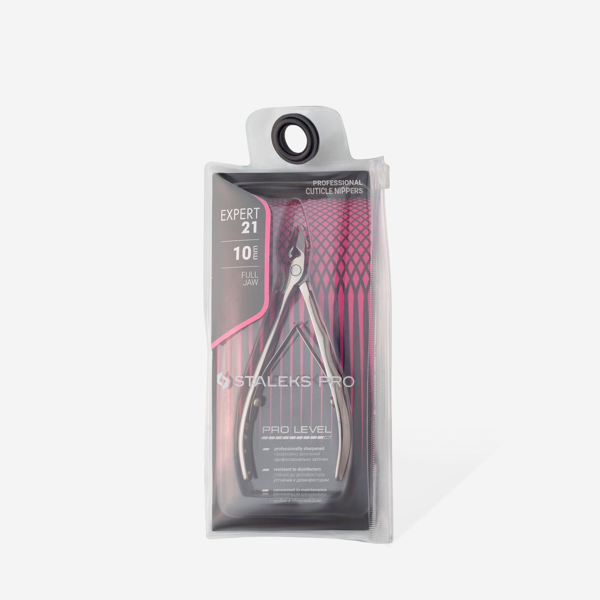 Staleks Alicates profesionales para la piel EXPERT 21 10mm - mango ergonómico con muelle