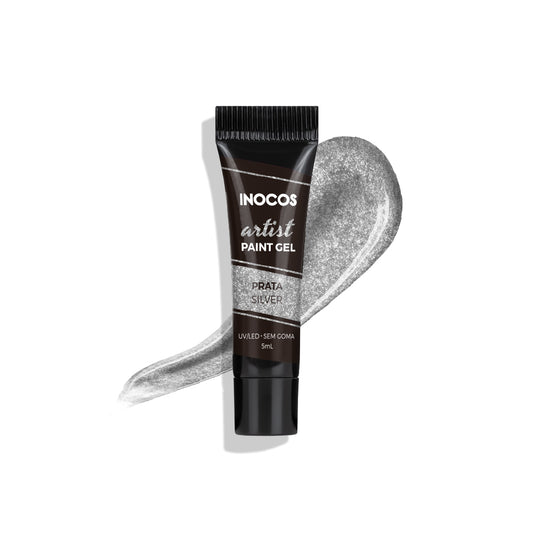 Inocos Paint Gel Artist Prata , 5ml