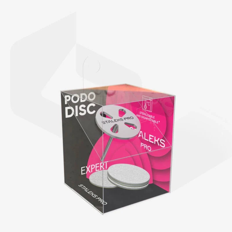 Staleks Disco de pedicura_EXPERT M diámetro 20 mm y juego de desechables adhesivos grano 180 5 uds