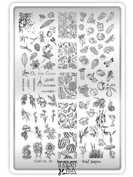 Placa para Estampar TakiDa con Demo hoja, 40 (40)