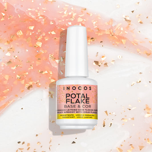 Inocos V. Gel Base Potal Damasco Lechoso Flocos Ouro, 15ml