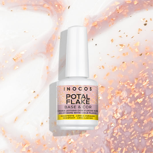 Inocos V. Gel Base Potal Tâmara Lechoso Flocos Ouro, 15ml