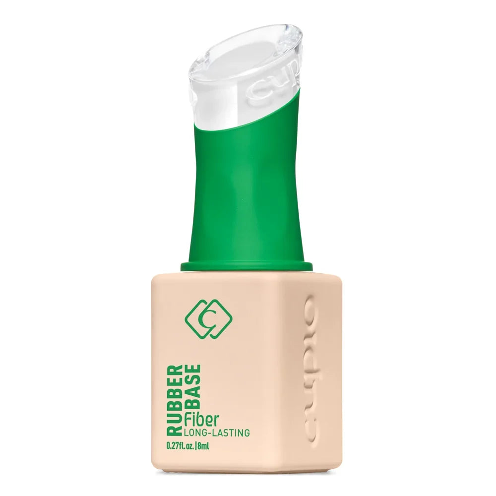 Frasco de Base Rubber Cupio Fiber Pure Milk de 8 ml con tapón verde