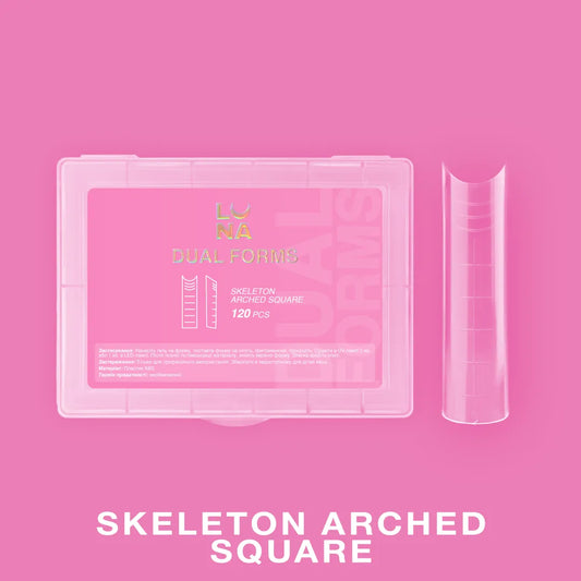 Moldes de Uñas LUNAmoon Skeleton Arched Square