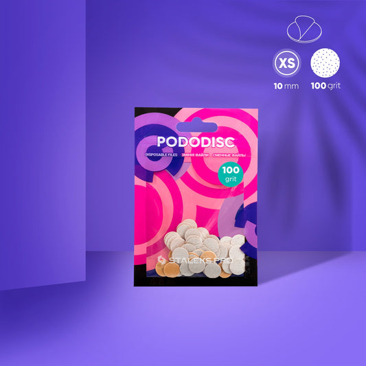Staleks Limas desechables  adhesivas para PODODISCO EXPERT XS grano 100  (50 uds.)