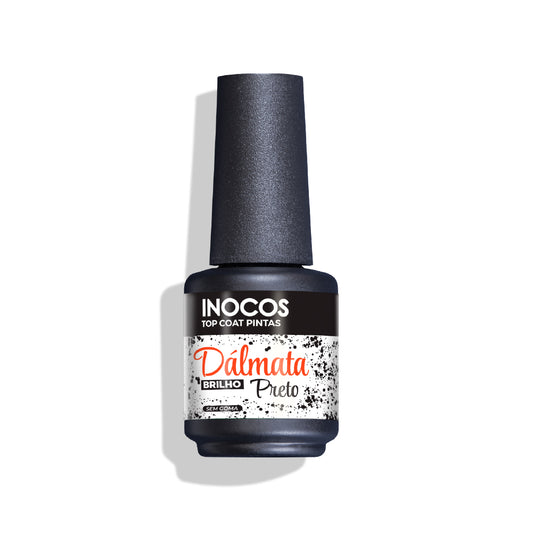 Inocos Esmalte Gel Top Coat Dálmata Preto Brillo, 15ml