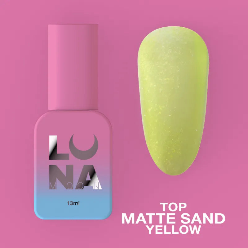 Top Coat Mate Sand Yellow LUNAmoon 13 ml