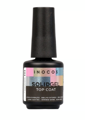 Top Solid Gel Inocos para manicura profesional