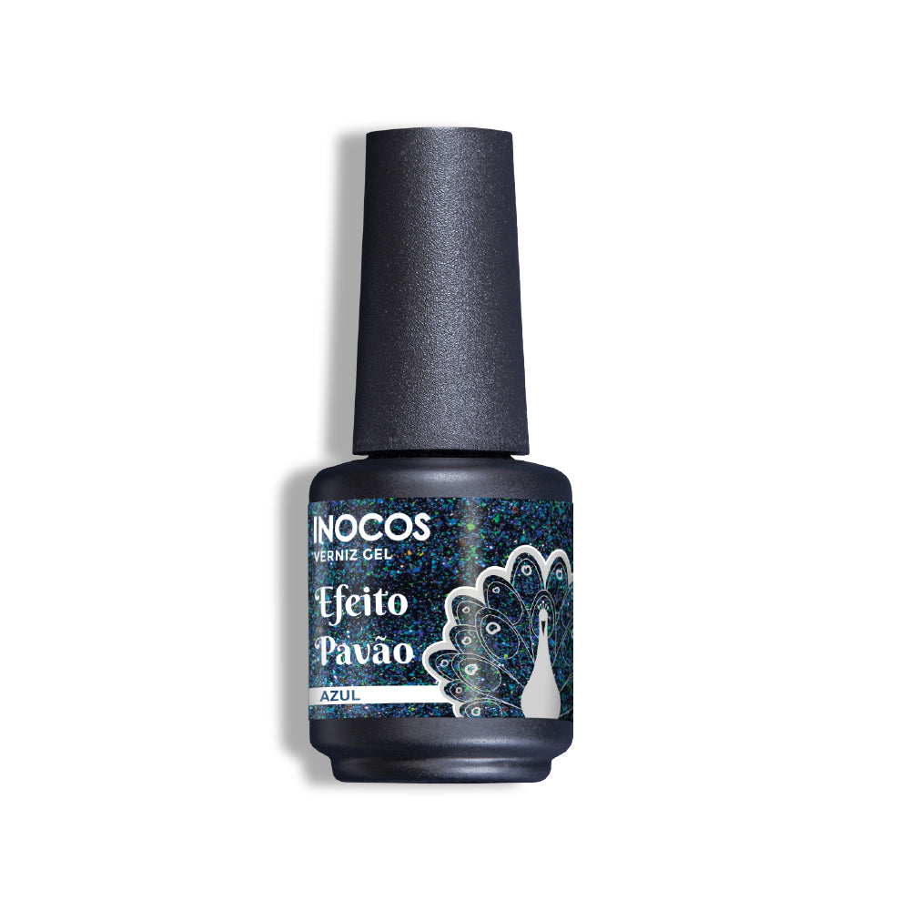 Inocos Esmalte Gel Pavão Azul, 15ml