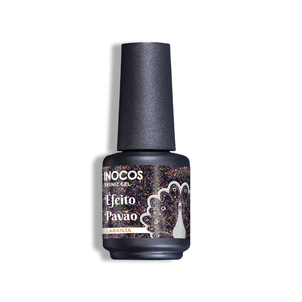 Inocos Esmalte Gel Pavão Laranja, 15ml